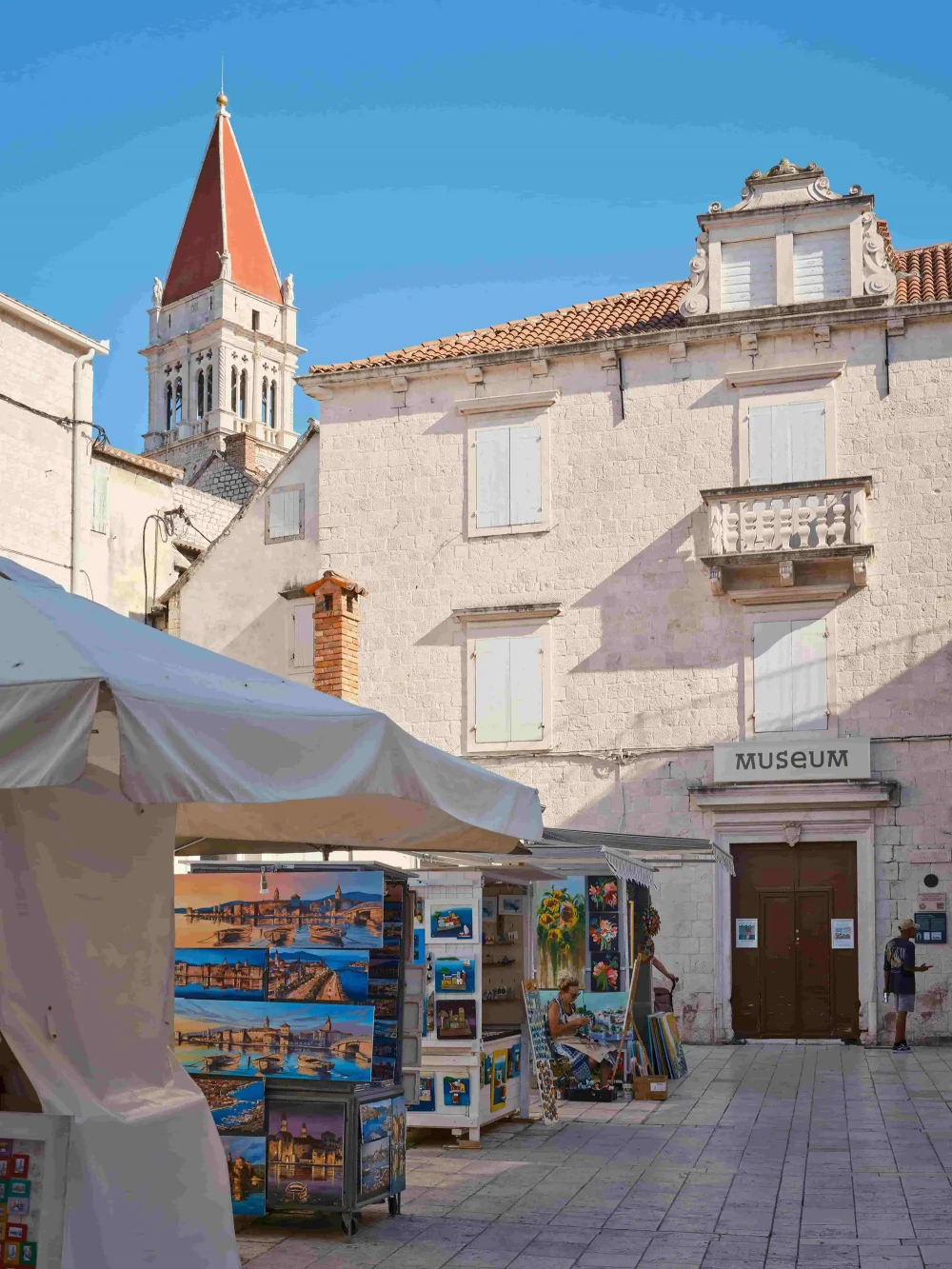 Old City of trogir museum and city streets